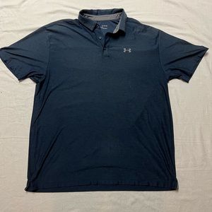 Navy Blue Under Armour Golf Polo